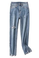 'Monica' Straight-leg Distressed Jeans (2 Colors) | Goodnight Macaroon