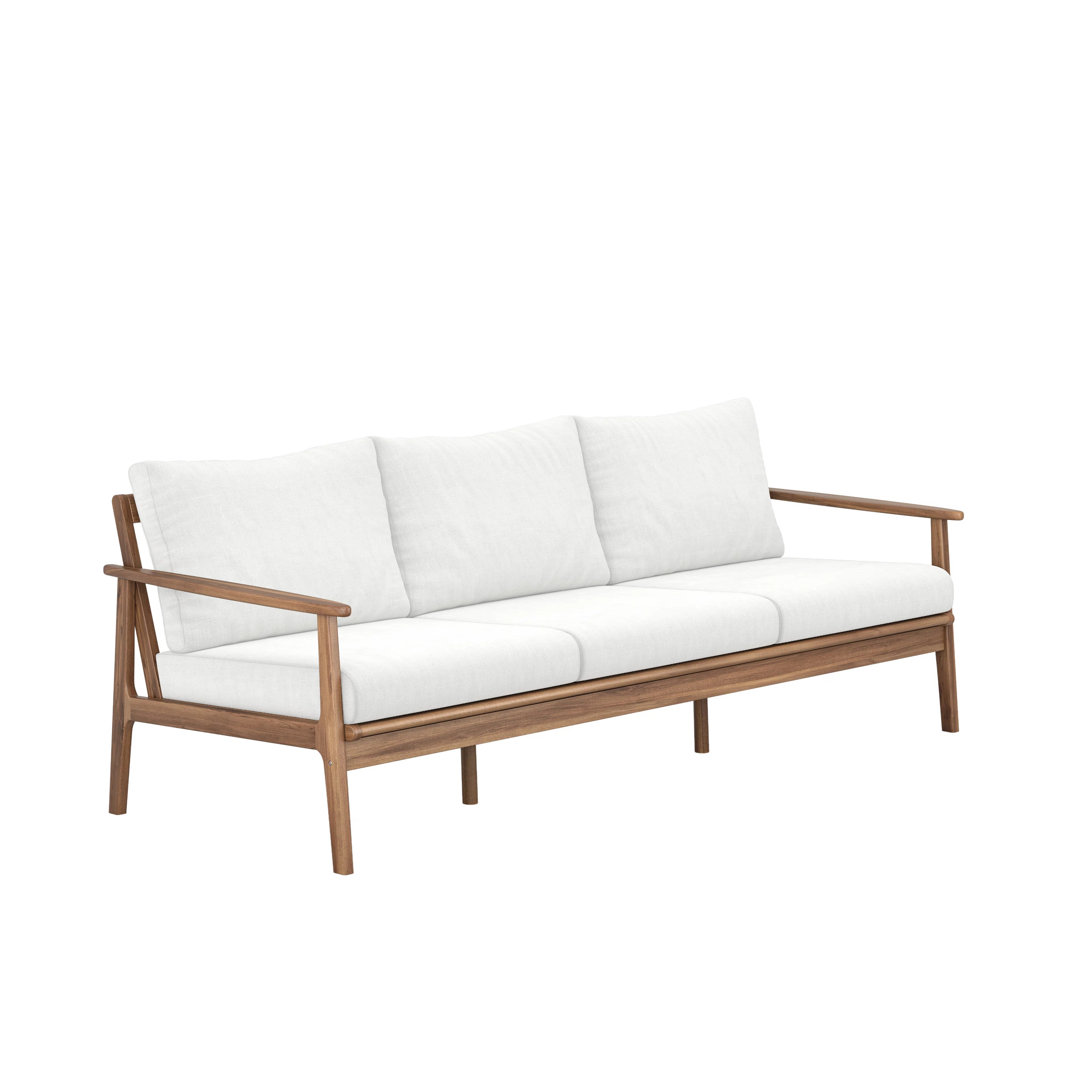 Lyon Solid Acacia Wood Patio Sofa | Wayfair North America