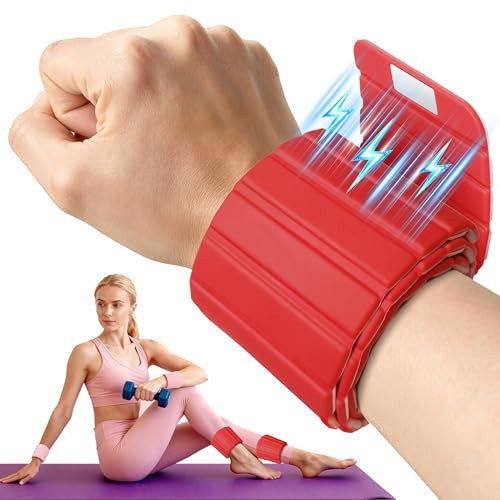 Redlake Weighted Bangles, Wrist Weights & Ankle Weights 2 Packs – Adjustable, Silicone Waterproof, Non-Slip, Easy Wear for Women & Men | 2 lbs (1 lb Each) Weighted Arm Bands for Pilates, Yoga, Running & Walking | Amazon (US)