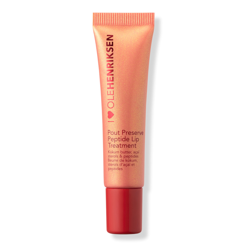 OLEHENRIKSEN Pout Preserve Hydrating Peptide Lip Treatment - Strawberry Sorbet Glimmer | Ulta