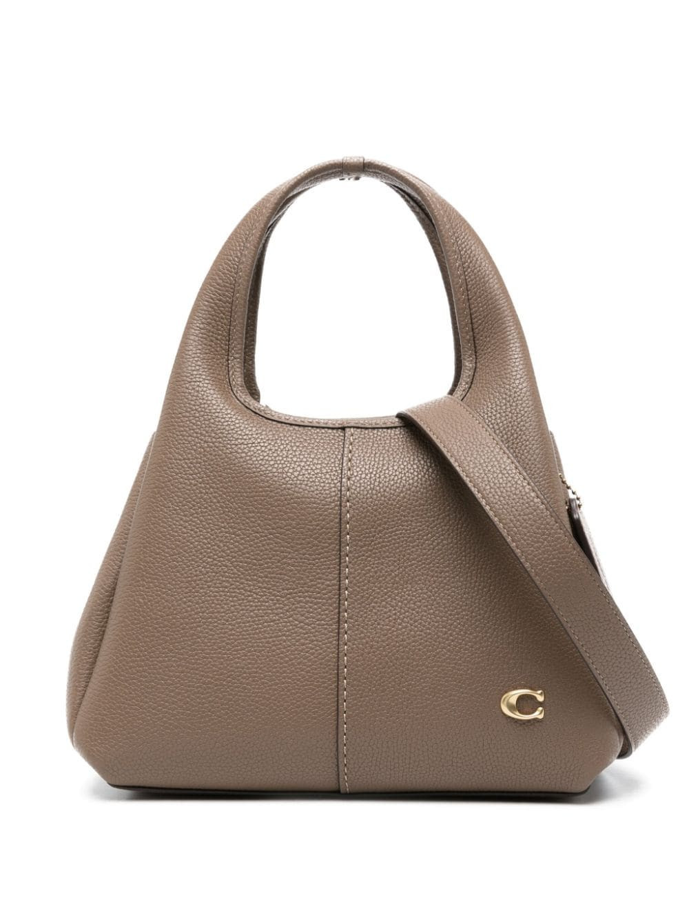 Coach Lana pebbled-leather tote bag - Brown | Farfetch Global