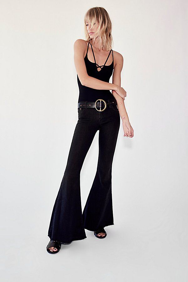 Denim Super Flare Jeans by We The Free at Free People | Free People (Global - UK&FR Excluded)