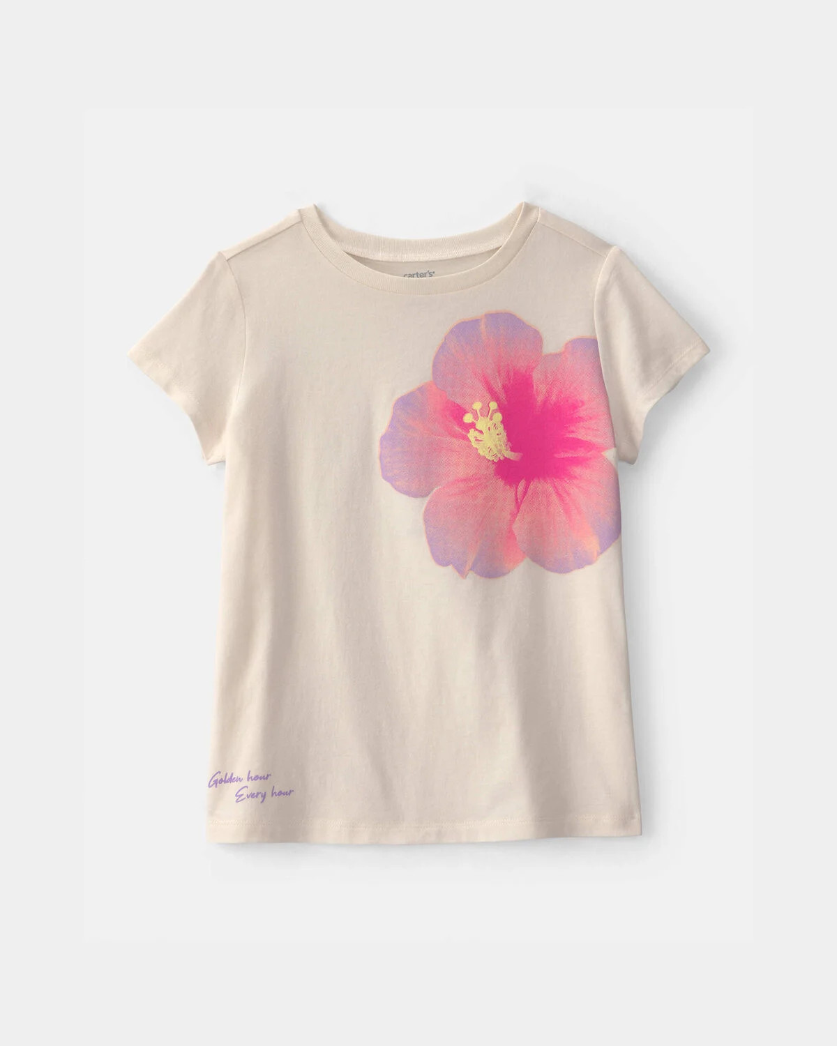 Girls Tropical Flower Graphic Tee - Ivory | Carter's Inc