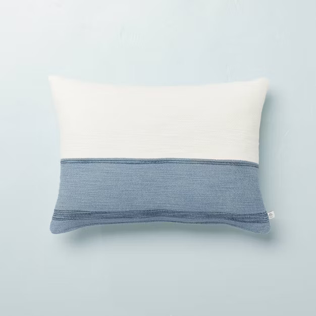 Color Block Border Throw Pillow with Zipper - Hearth & Hand™ with Magnolia | Target