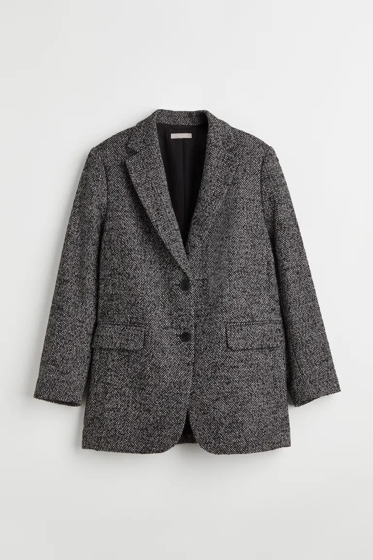 Oversized wool-blend jacket | H&M (UK, MY, IN, SG, PH, TW, HK)