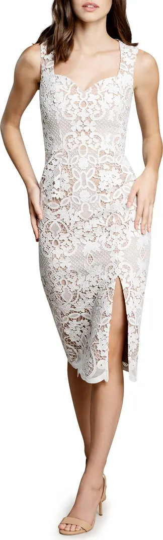 Dress the Population Jayleen Lace Midi Dress | Nordstrom | Nordstrom