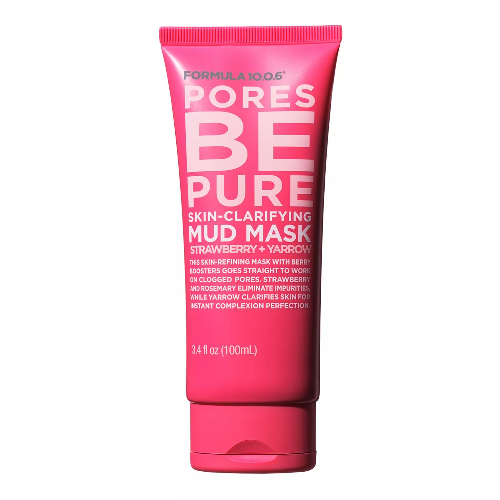 FORMULA 10.0.6. Pores Be Pure Strawberry + Yarrow Skin-Clarifying Mud Mask | Kohl's