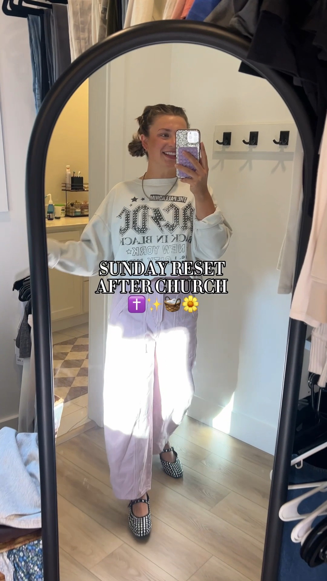 Sunday Reset + outfit details! My crewneck is old 🥲 

#LTKSeasonal #LTKHome