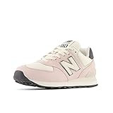 New Balance Women's 574 V2 Transcendent Pearl Sneaker, Washed Pink/Blacktop/Turtledove, 6 | Amazon (US)