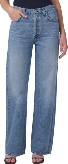 Annina High Waist Wide Leg Organic Cotton Jeans | Nordstrom