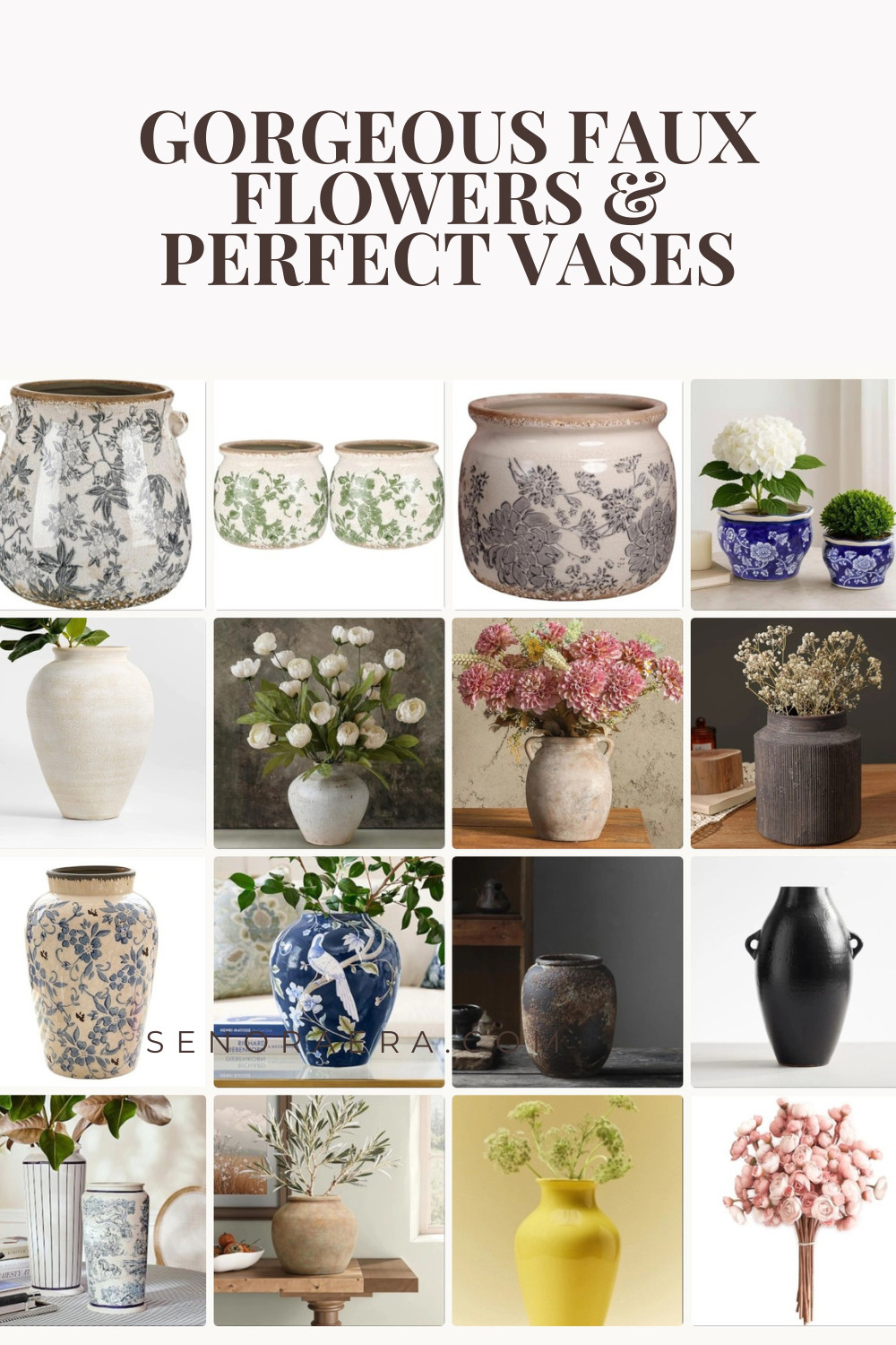 Gorgeous faux flowers we've found - and beautiful, high quality vases.  

 #LTKSeasonal #LTKOver40 #LTKHome