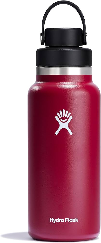 HYDRO FLASK Wide Mouth Chug Cap vacuum insulated stainless steel water bottle with leakproof clos... | Amazon (US)