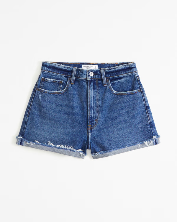 Curve Love High Rise Mom Short | Abercrombie & Fitch (US)