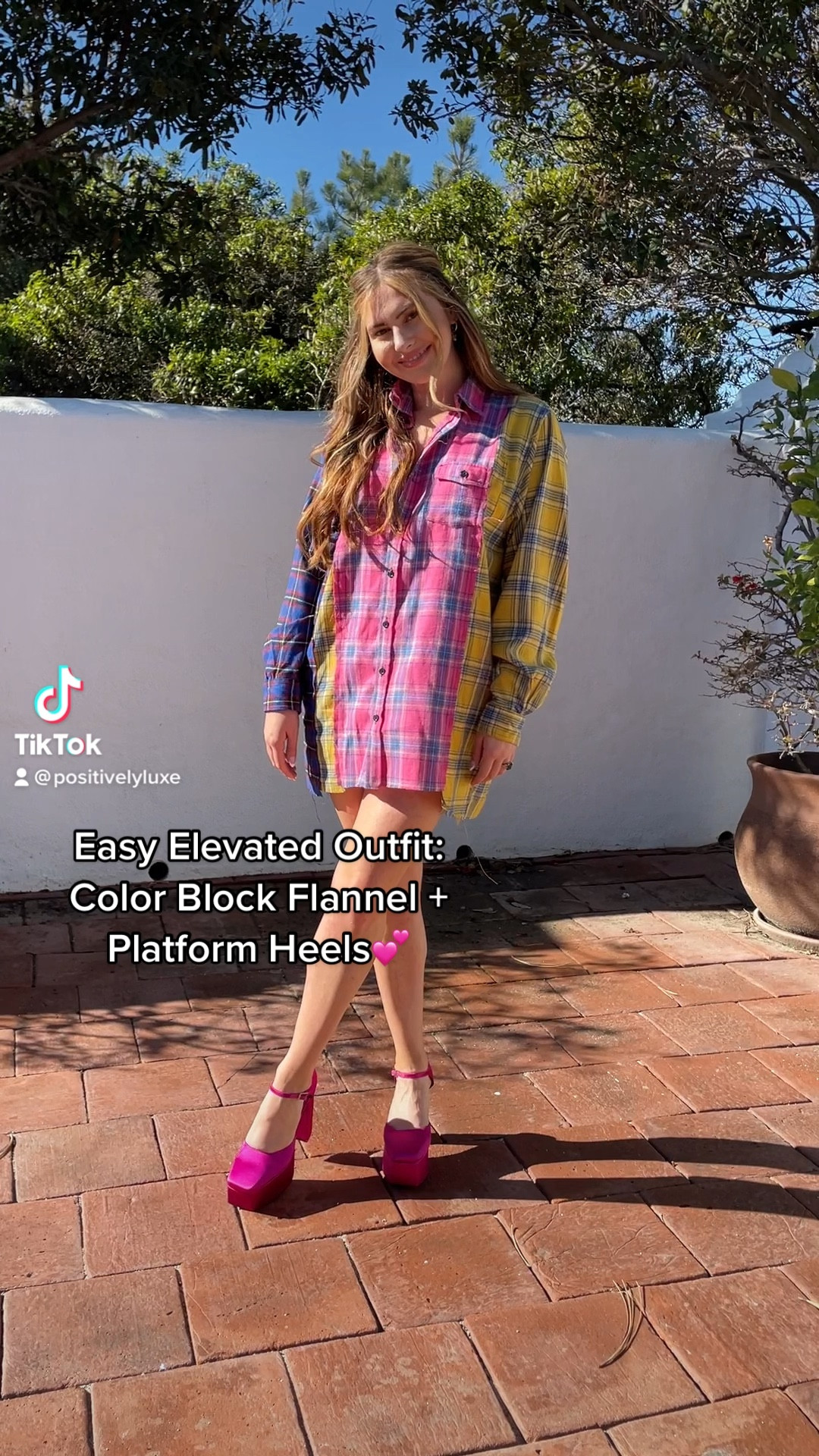 Easy outfit for spring- a color block flannel and platform heels! Linked similar styles. My heels are Jeffrey Campbell from last year and found this flannel at a random boutique a long time ago! Follow for more easy fashion you can easily recreate!

#LTKfit #LTKshoecrush #LTKstyletip