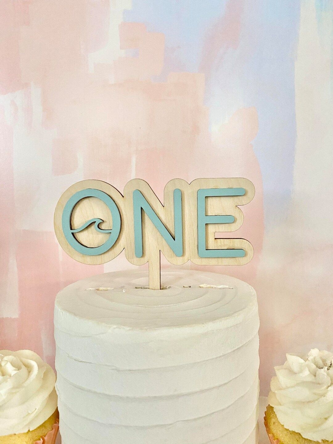 Wave Cake Topper, Beach Themed Cake Topper, Surf Themed Birthday First Birthday Cake Topper, The ... | Etsy (US)