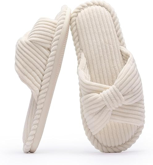 Chantomoo Slippers for Women Memory Foam House Womens Slipper Slides Home Bedroom Bathroom Spa Op... | Amazon (US)