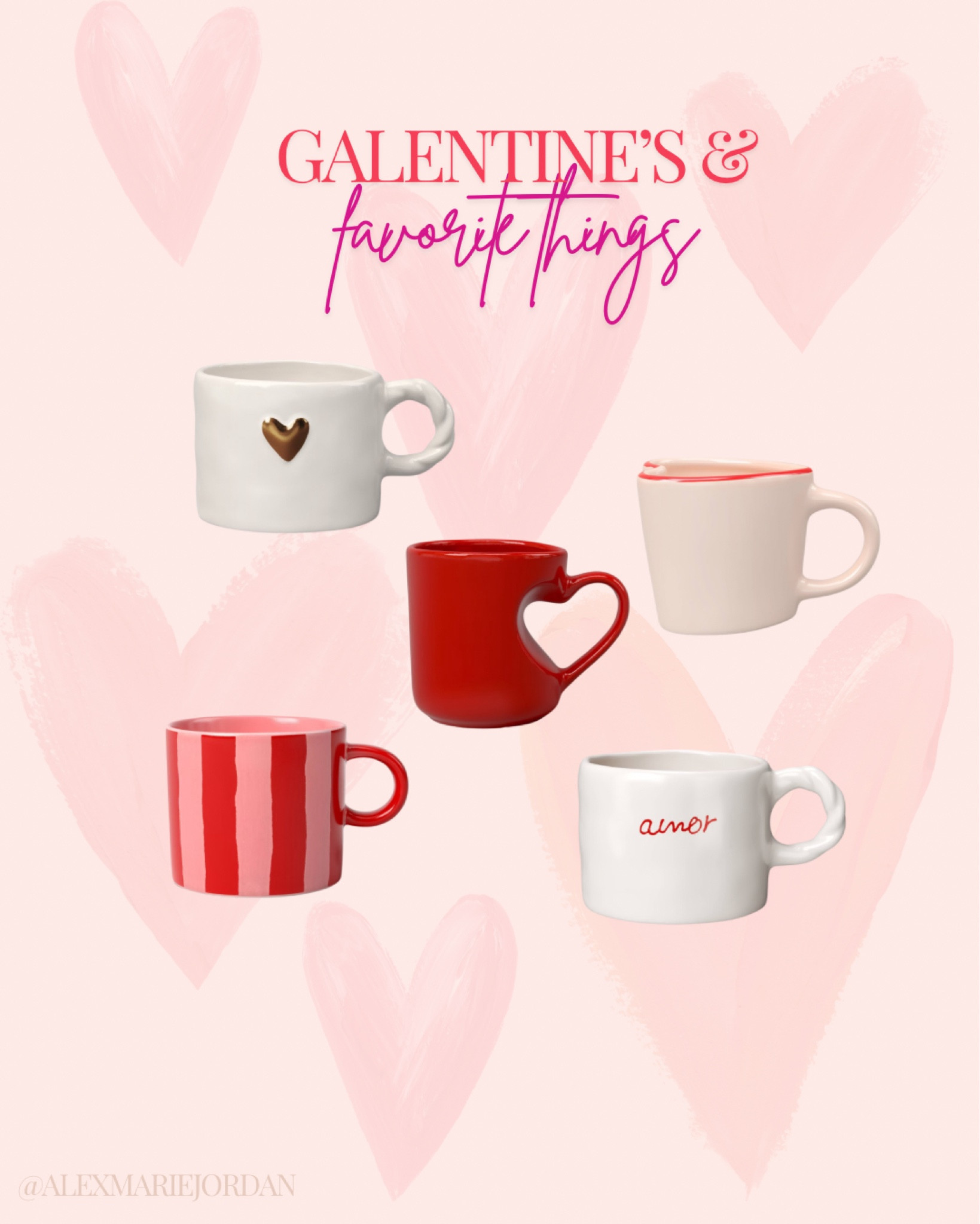 Cute gift ideas for girls around Valentine’s Day! Perfect and girly mugs great for galentines day or a favorite things party ❤️

#LTKParties #LTKGiftGuide #LTKSeasonal