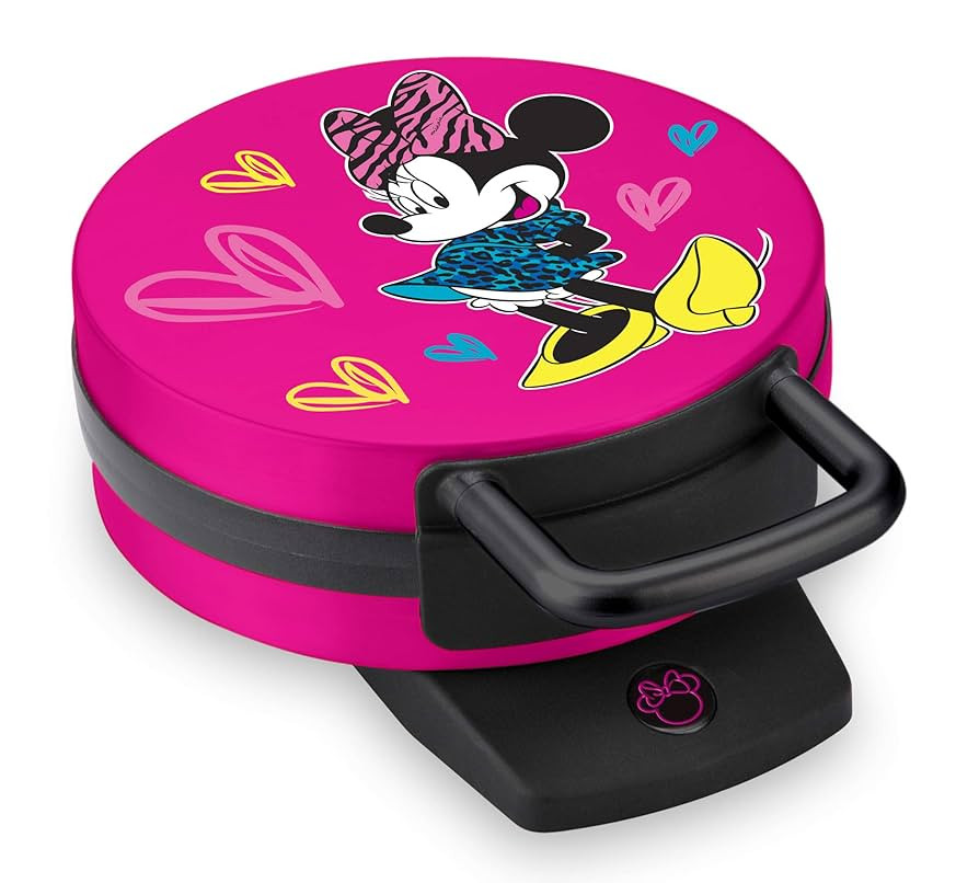 Disney Minnie Mouse Waffle Maker by Select Brands - Premium Minnie Mouse Kitchen Accessory - Kitc... | Amazon (US)