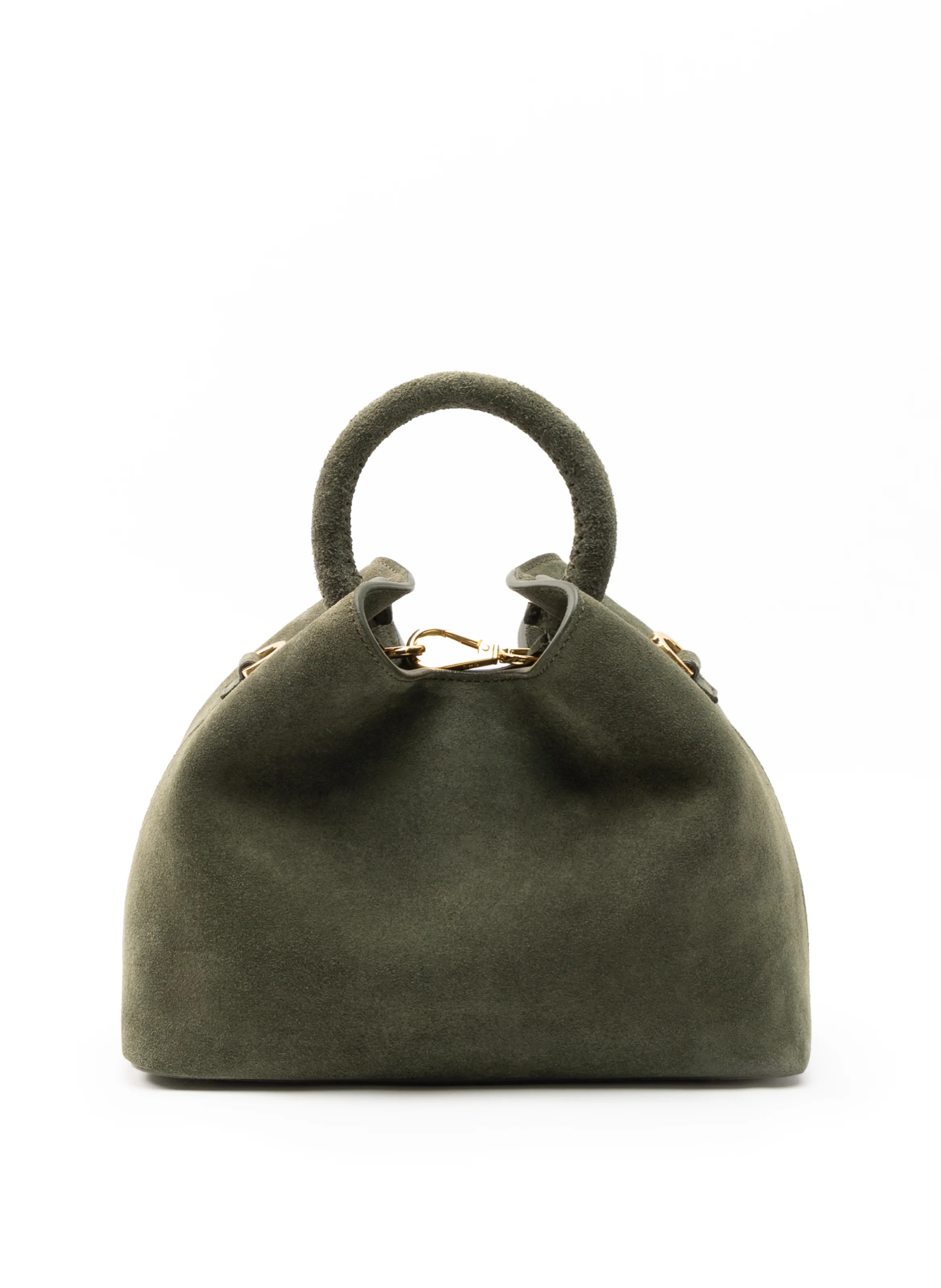 Baozi Suede Khaki Green - Soft Suede Bag - Elleme | Elleme
