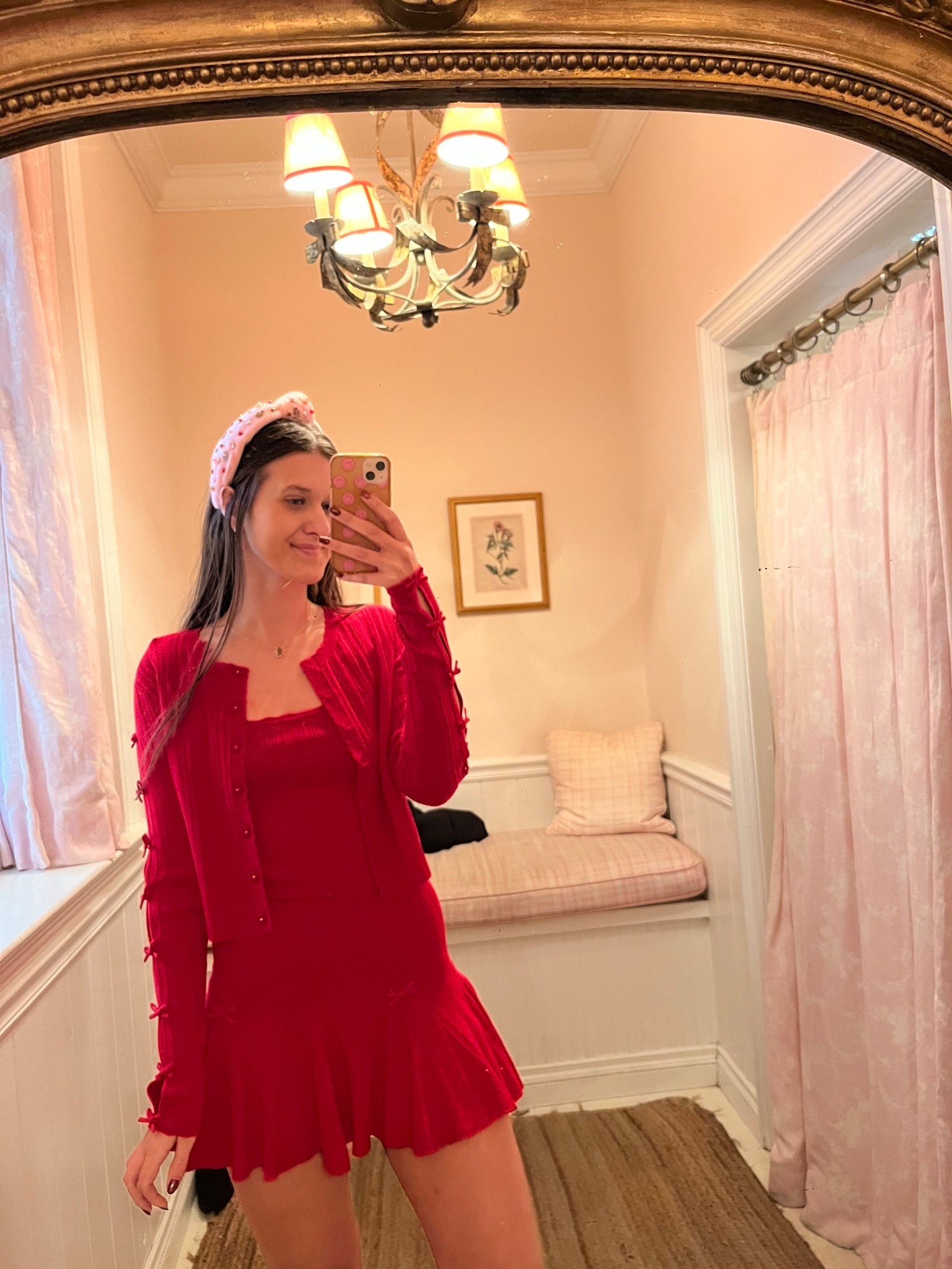 the most perfect holiday red 3 piece sweater set that you need this holiday season! loving all the bow details! i had to take all the pieces home with me once i tried it on! 

#LTKGiftGuide #LTKHoliday #LTKootd