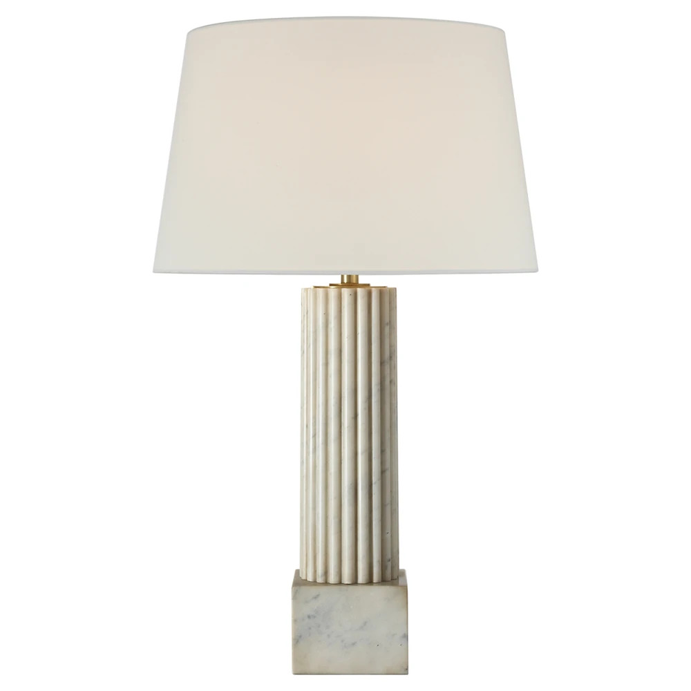 Visual Comfort Reeve Traditional Vintage Carrara Table Lamp | Kathy Kuo Home