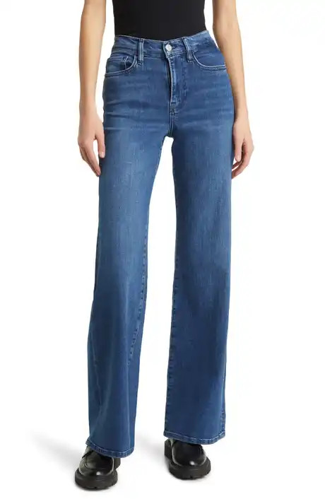 Le High Ripped Straight Leg Jeans | Nordstrom
