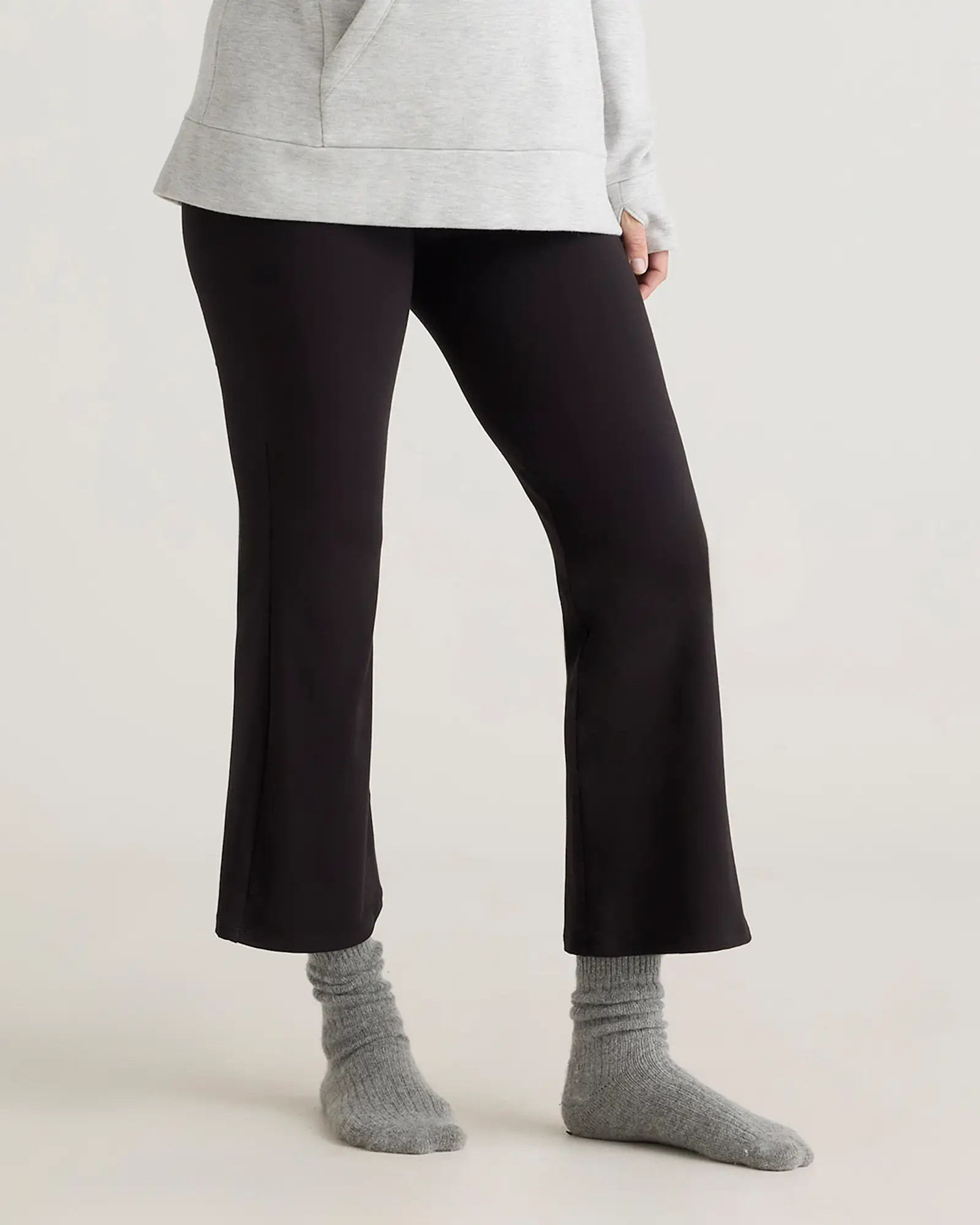 Bamboo Jersey Maternity Crop Flare Pant | Quince