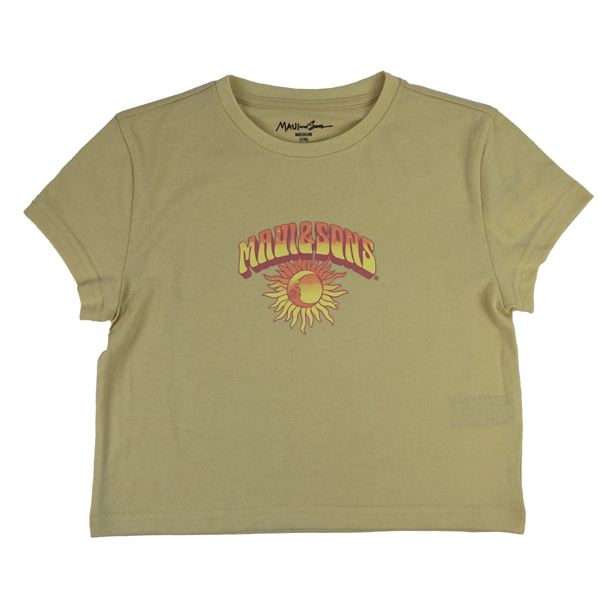 Maui and Sons Girls T-Shirt, Cosmic Vibes Graphic Tee, Sand, Casual Playwear Top - Walmart.com | Walmart (US)
