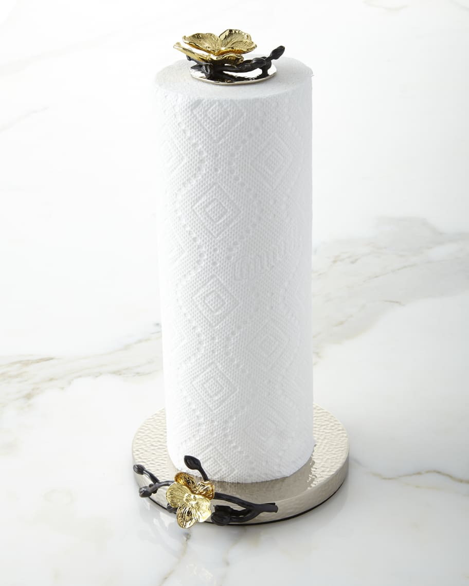 Gold Orchid Paper Towel Holder | Neiman Marcus