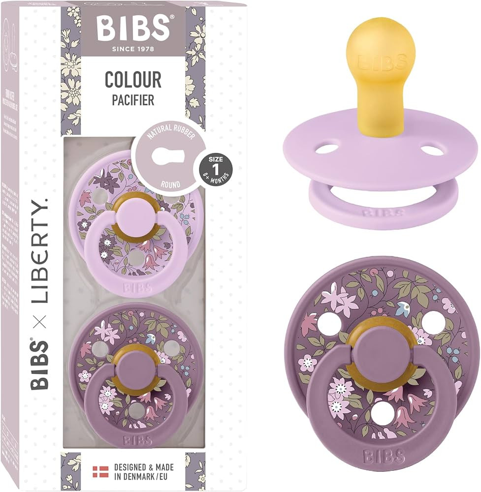 Amazon.com : BIBS Liberty Pacifier | 2 Colour Natural Rubber Latex Soothers | BPA Free Dummy Paci... | Amazon (US)