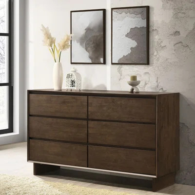 6-Drawer Dresser With Spacious Storage, Accent Cabinet | Wayfair North America