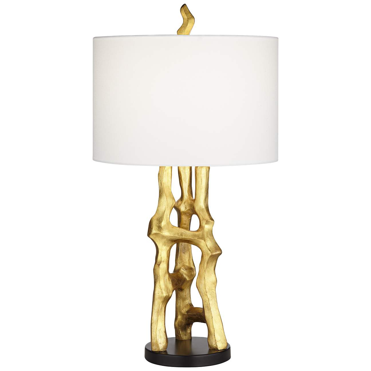 Possini Euro Design Organic Sculpture Modern Gold Table Lamp - #421P1 | Lamps Plus | Lamps Plus