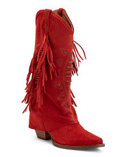 Made In Mexico Suede Fringe Spirit Trail Boots | Women's Shoes | Marshalls | Marshalls