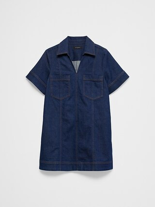 Denim Pocketed Mini Dress | Banana Republic Factory