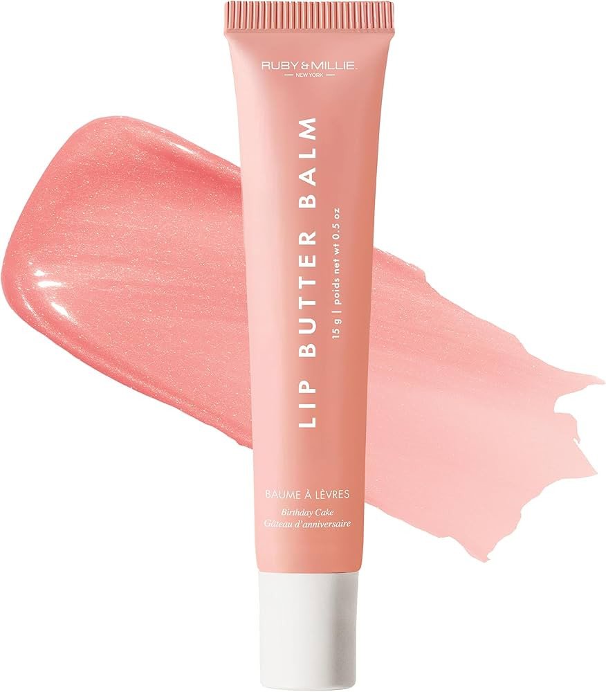 Ruby & Millie Tinted Lip Balm Birthday Cake - Hydrating Moisturizing Lip Butter Balm Treatment - ... | Amazon (US)