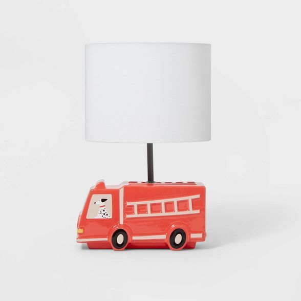 Fire Truck Figural Lamp Red - Pillowfort™ | Target