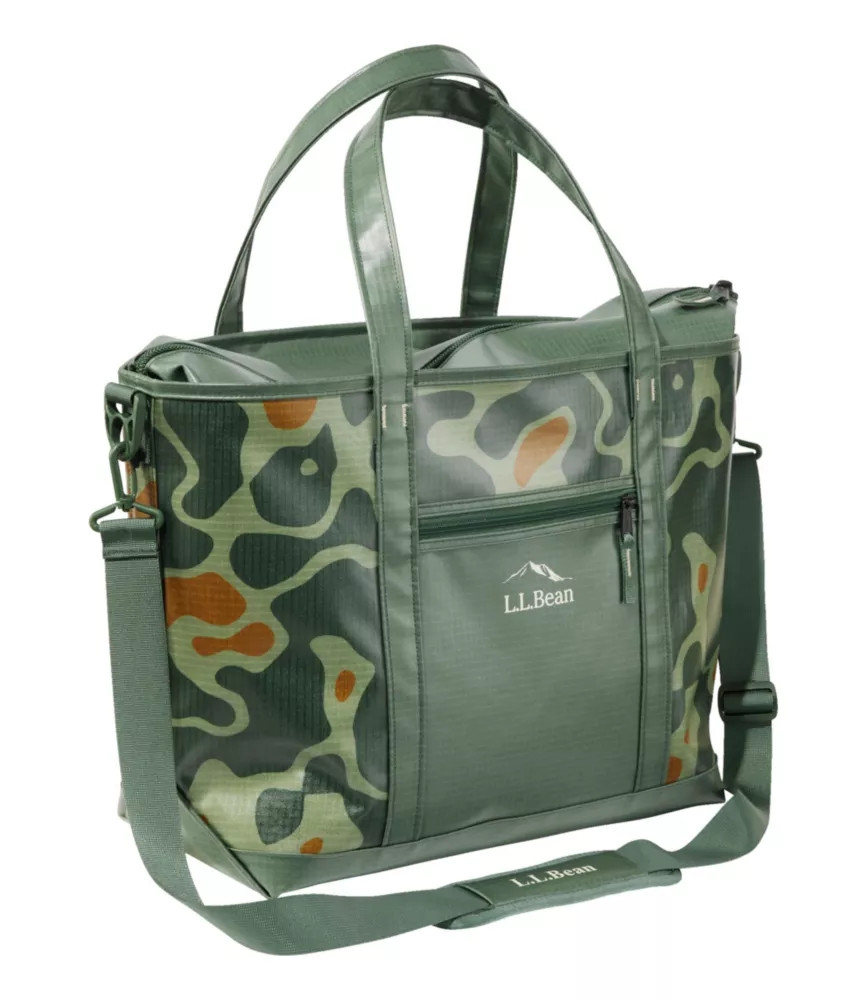 Angler's Lightweight Tote, Print Bay Leaf Topo, Nylon L.L.Bean | L.L. Bean