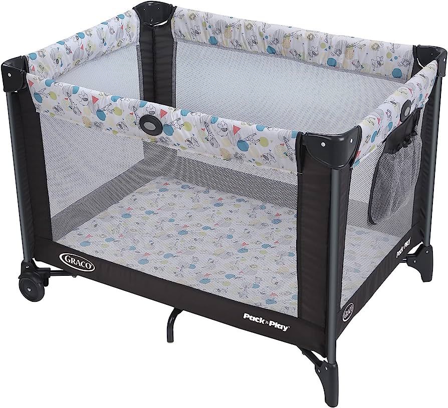 Graco Pack and Play Portable Playard, Push Button Compact Fold, Carnival | Amazon (US)