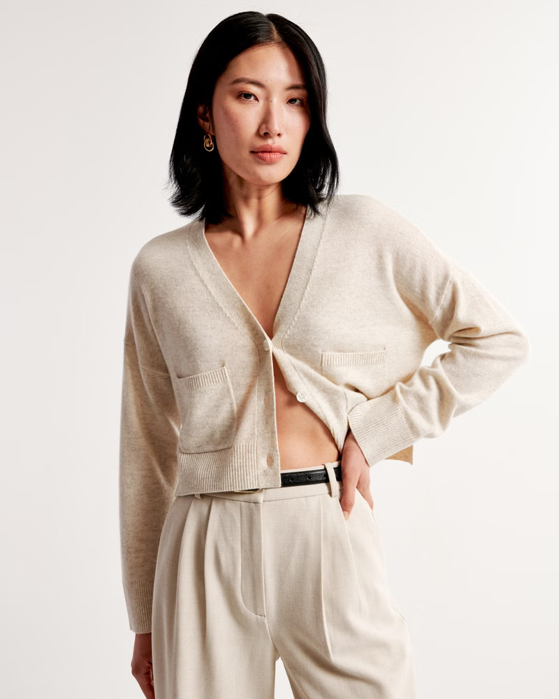 Women's Cashmere Cardigan | Women's Tops | Abercrombie.com | Abercrombie & Fitch (US)