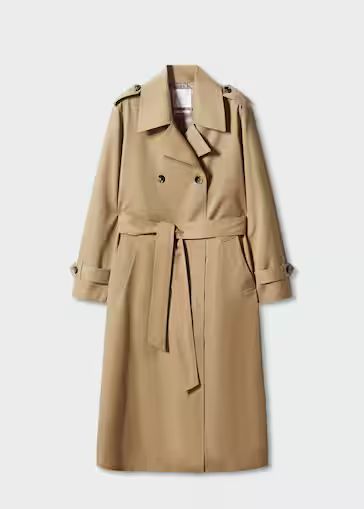 Double-button trench coat -  Women | Mango USA | MANGO (US)