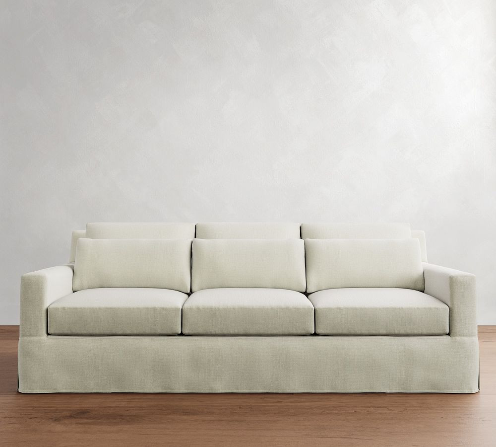 York Square Deep Seat Slipcovered Sofa (60" - 108") | Pottery Barn (US)