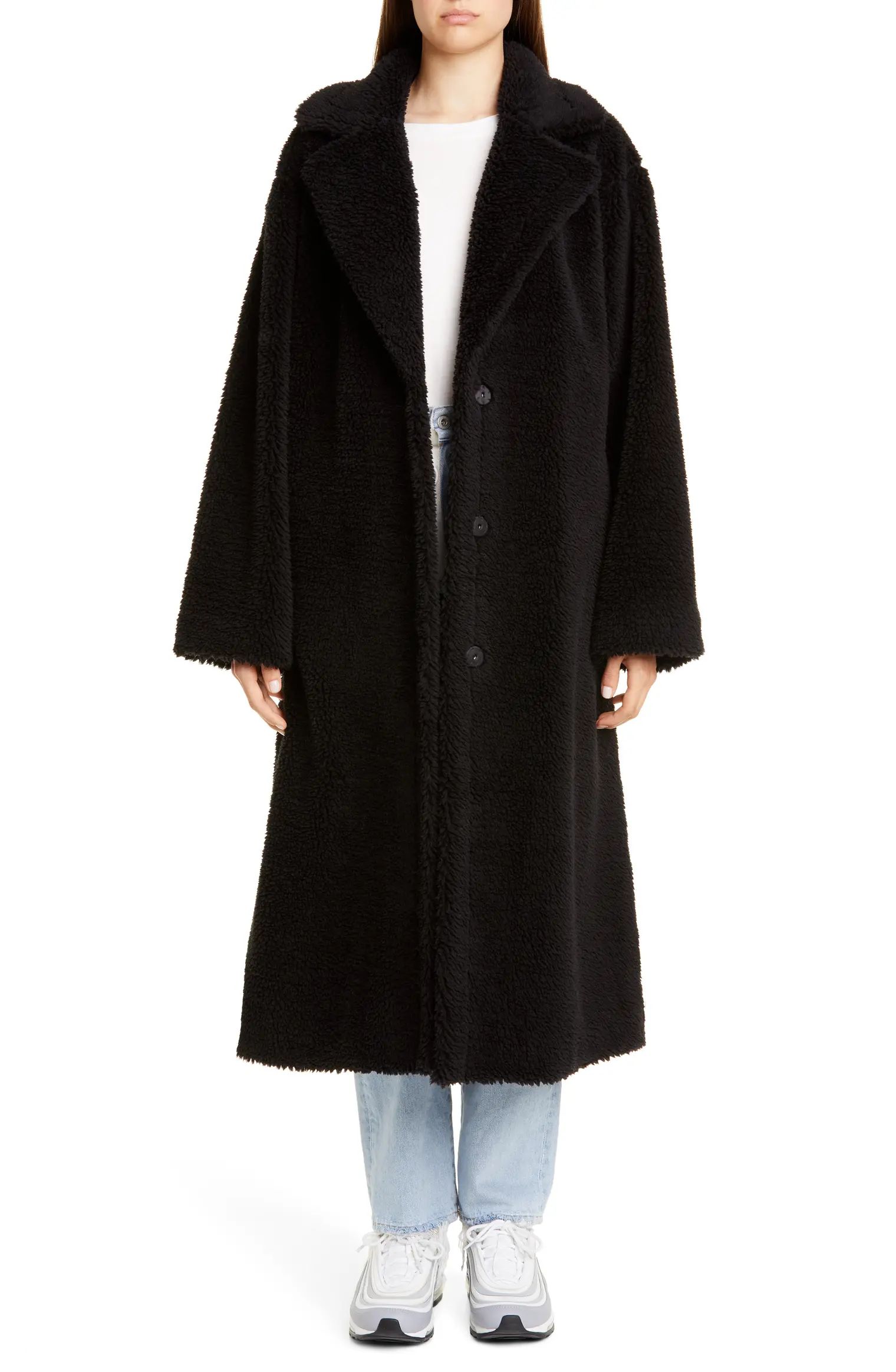 Stand Studio Maria Long Teddy Faux Fur Coat | Nordstrom | Nordstrom