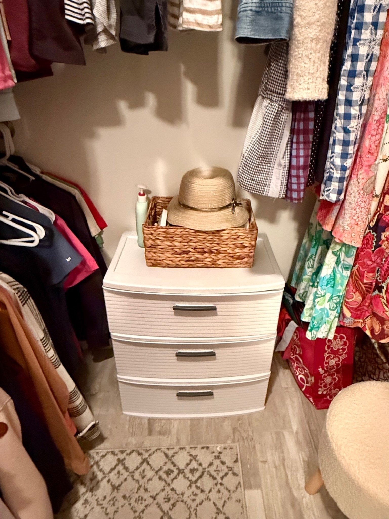 Simple closet storage with drawer storage. Whether it’s getting ready for back to school, college dorm shopping, or simply your own closet, simple drawer storage is a great option for getting organized. ✨ Closet organization | Closet organizer | organized closet

#LTKHome