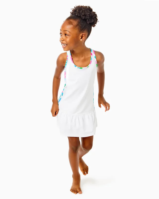 UPF 50+ Luxletic Girls Mini Mixed Doubles Dress | Lilly Pulitzer
