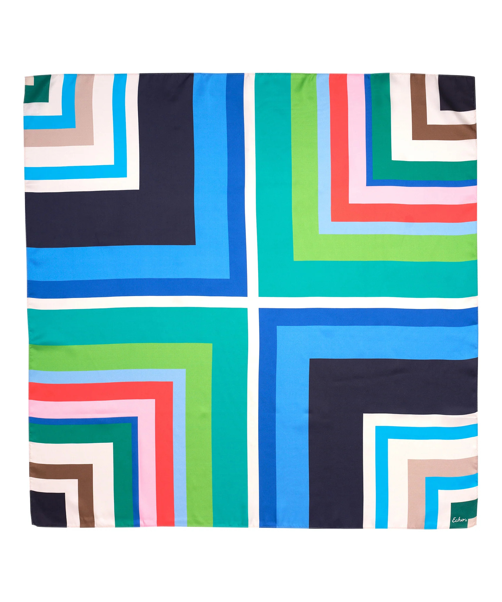 Island Tile Silk Square | Echo New York