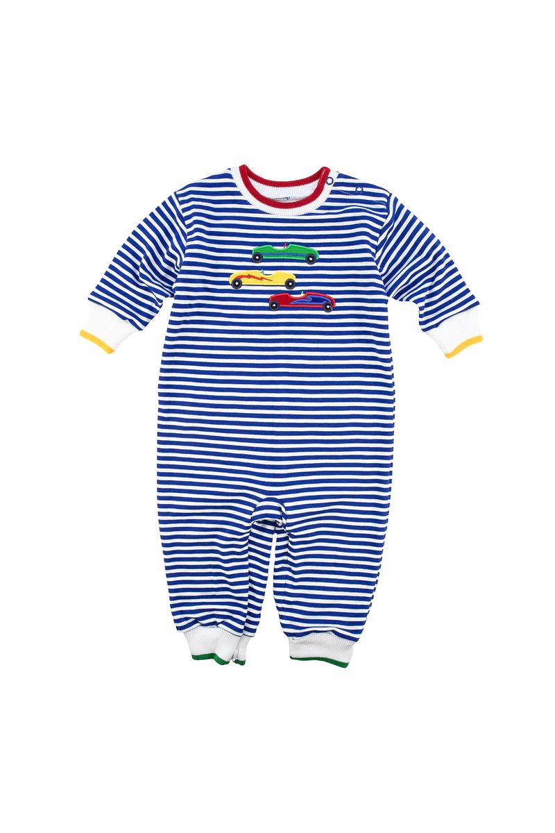 Stripe Knit Longall With Derby Cars | Florence Eiseman