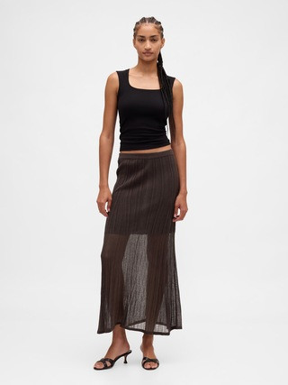Sheer Maxi Sweater Skirt | Gap (CA)