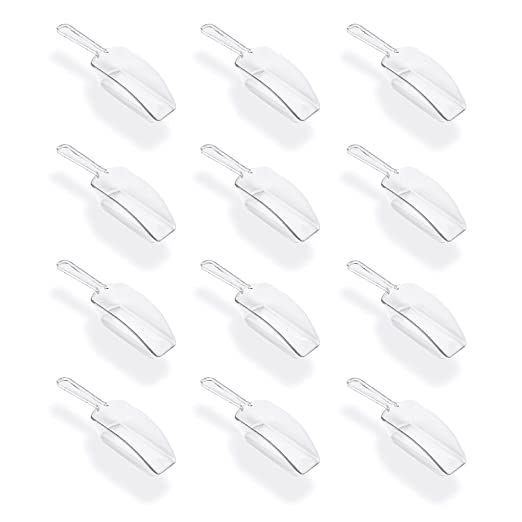 Super Z Outlet 5.5" Mini Acrylic Plastic Kitchen Scoops for Weddings, Candy Dessert Buffet, Ice C... | Amazon (US)
