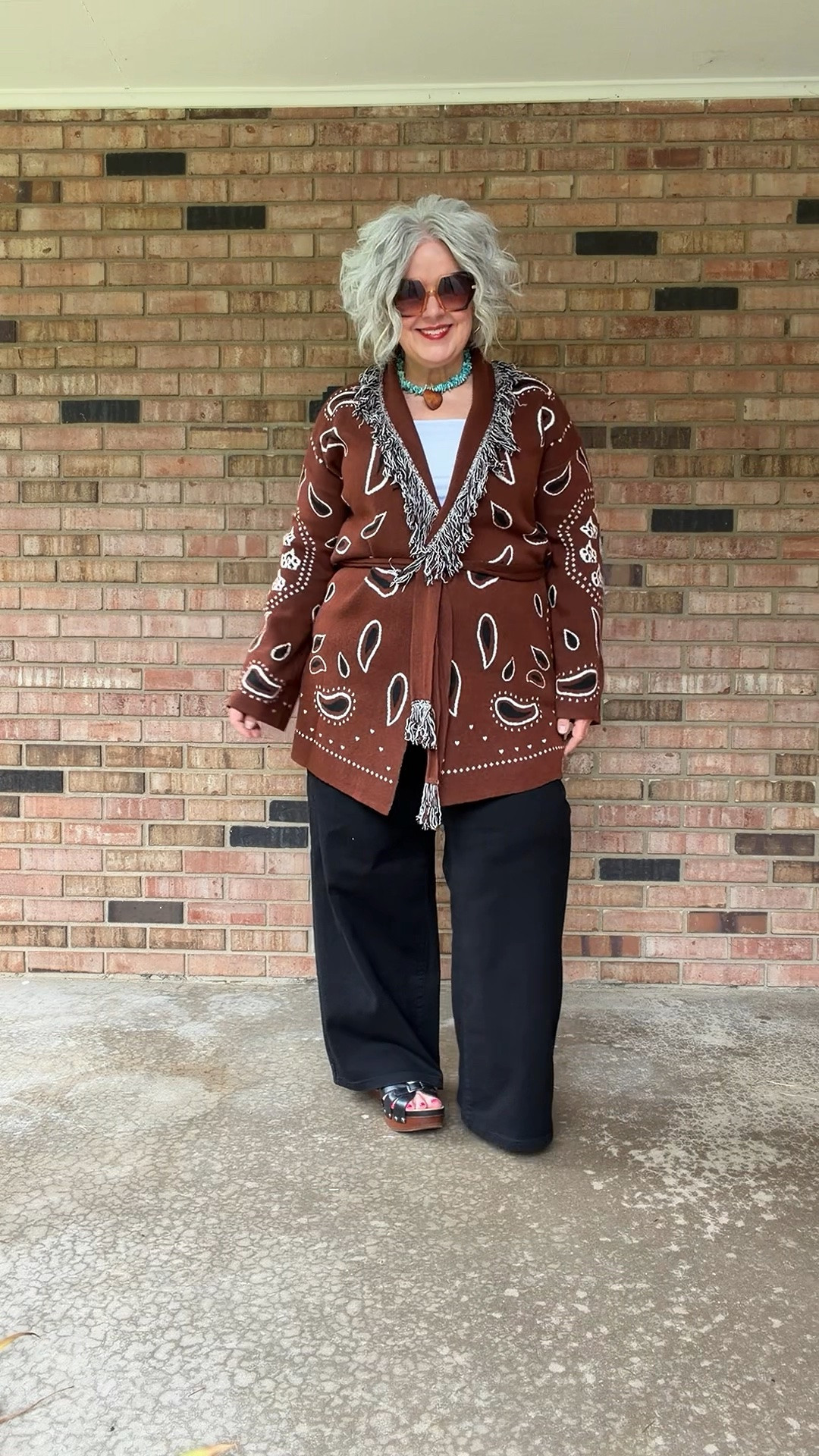 I’m so ready for Fall!🍂 Love that this cardigan comes in several colors and is a total look for less find. Wearing 16s in the jeans and XL in the cardigan 
#Over50Style #dopaminedressing #over50fashion #ootd #falloutfits

#LTKootd #LTKOver40 #LTKPlusSize