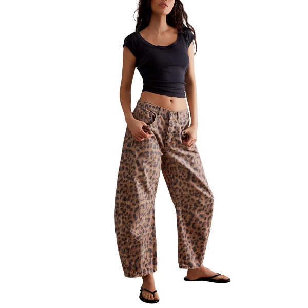 Women's Free People Good Luck Relaxed Fit Barrell Jeans Brown Sugar 29 26 | Scheels